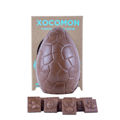 Xocomon milk chocolate EASTER EGG and chocolates inside.