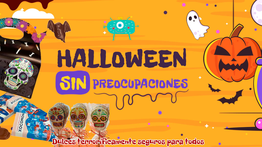 chocolate para alérgicos sin trazas para halloween | Xocomon