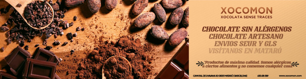 venta online chocolate artesano para alérgicos | Xocomon chocolate sin trazas