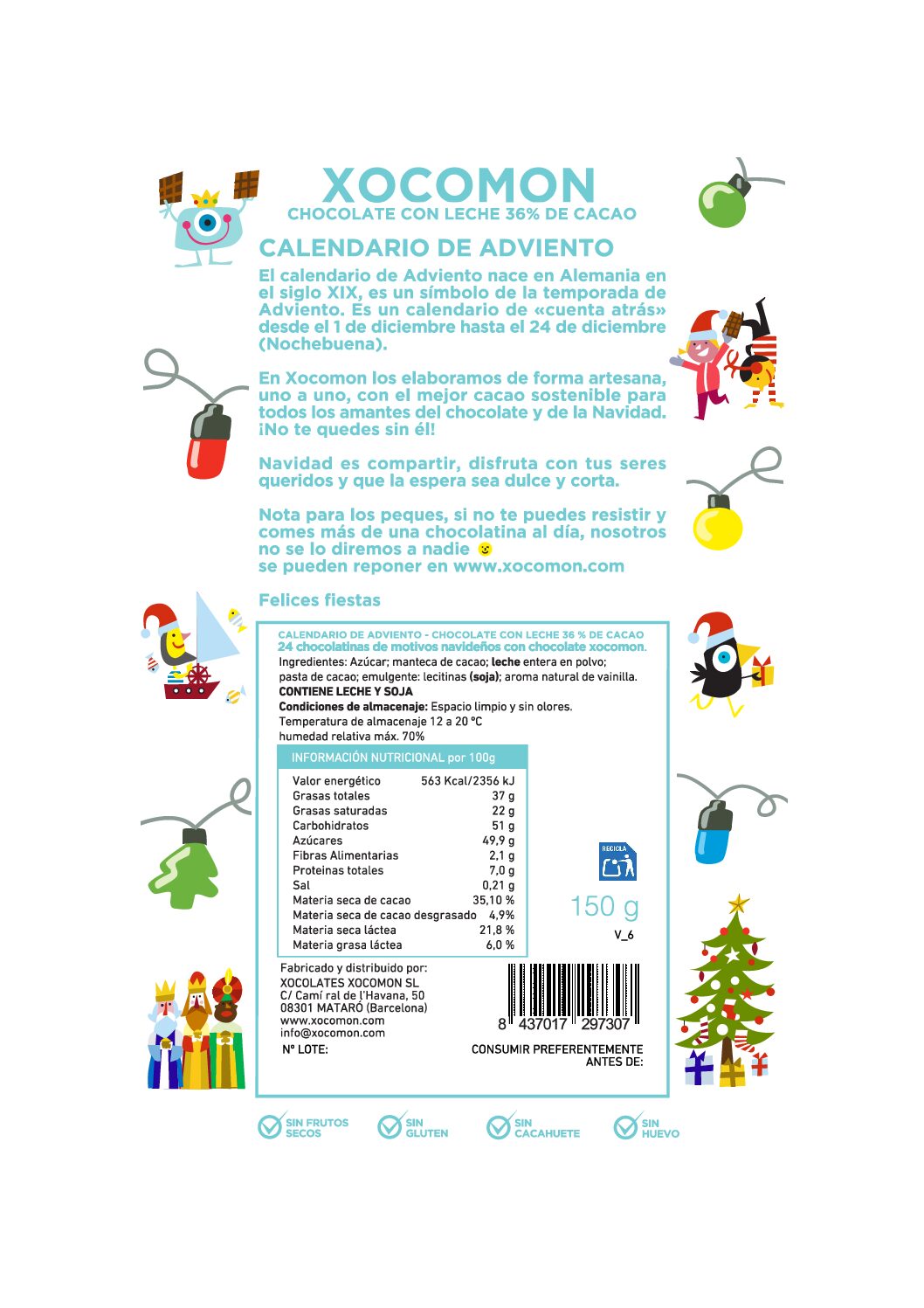 Advent calendar milk chocolate box - Image 3