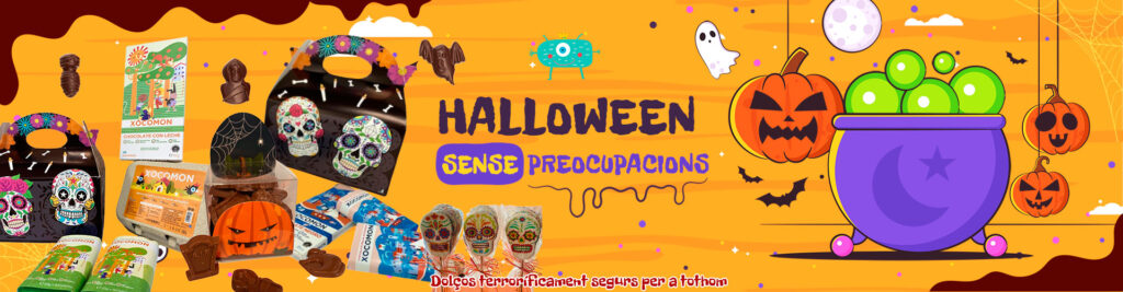 venta online dolços xocolata halloween sense traces al·lergics | xocomon