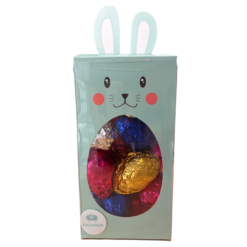 Easter box with bunny and 24 allergen-free dark chocolate eggs | Xocomon