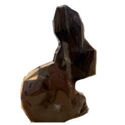 Origami rabbit dark chocolate