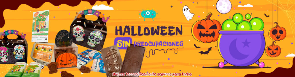 chocolate para alérgicos sin trazas para halloween | Xocomon